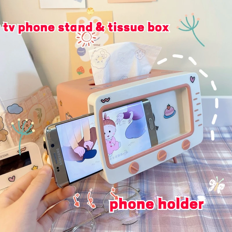 Kawaii Desktop Tv Tissue Box Storage Organizer Plastic Multifunction Tv Phone Stand Tissue Box Holder Girl Kawaii Home Decor
Kawaii Desktop Tv Tissue Box Storage Organizer Plastic Multifunction Tv Phone Stand Tissue Box Holder Girl Kawaii Home Decor