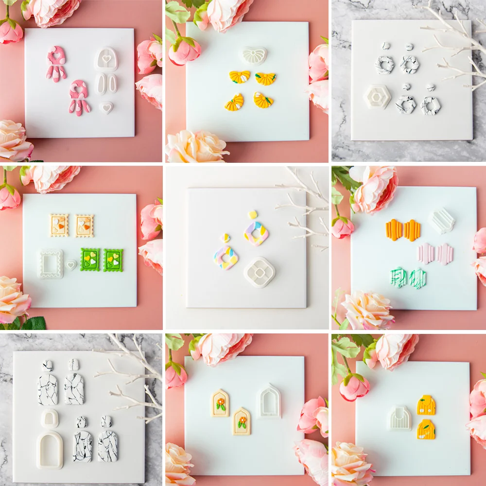 1Pcs Soft Pottery Polymer Clay Cutter DIY Heart Geometric Earrings Lace Wave Pattern Cutting Mold Earring Jewelry Pendant Making
1Pcs Soft Pottery Polymer Clay Cutter DIY Heart Geometric Earrings Lace Wave Pattern Cutting Mold Earring Jewelry Pendant Making
