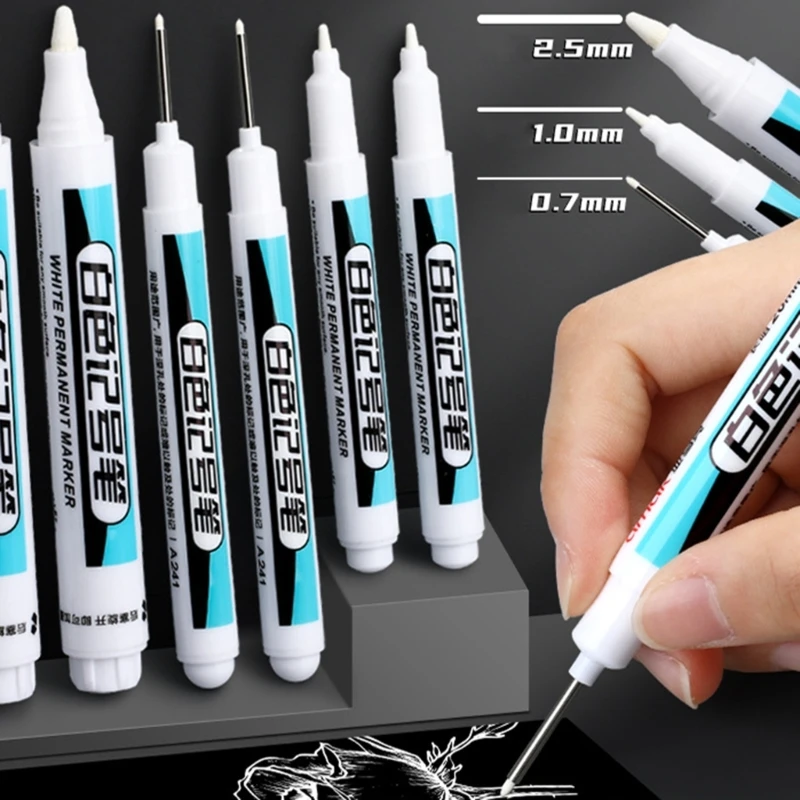 4 Pieces/Set White Markers Waterproof Paint Pens Permanent Markers Marker Pens Oil-based Markers for Tire Metal Glass F19E
4 Pieces/Set White Markers Waterproof Paint Pens Permanent Markers Marker Pens Oil-based Markers for Tire Metal Glass F19E