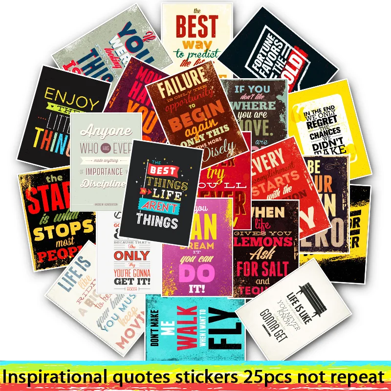 25PCS Inspirational Discourse Stickers Journal DIY Scrapbooking Diary Album Decorative Label Stationery Korean Stickers
25PCS Inspirational Discourse Stickers Journal DIY Scrapbooking Diary Album Decorative Label Stationery Korean Stickers