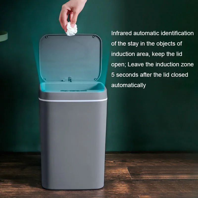 16 л умный мусорный бак автоматический датчик мусорное ведро умный датчик Электрический домашний мусорный бак для кухни ванной мусор
16 л умный мусорный бак автоматический датчик мусорное ведро умный датчик Электрический домашний мусорный бак для кухни ванной мусор