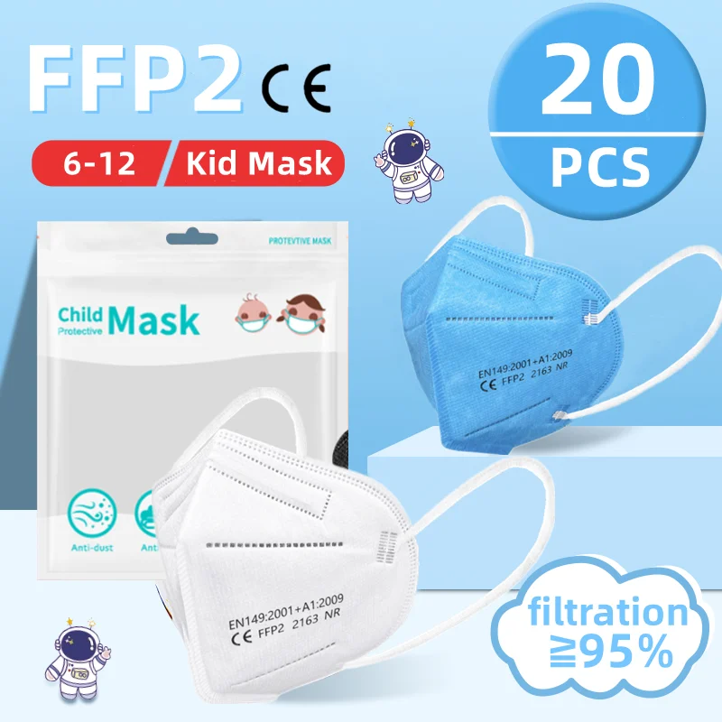 20Pcs Kn95 Mask Kids Masks Children ffp2 CE Approved Child Girls Boys Respirator Black Pink Protective FFP2 Mascarillas niños
20Pcs Kn95 Mask Kids Masks Children ffp2 CE Approved Child Girls Boys Respirator Black Pink Protective FFP2 Mascarillas niños