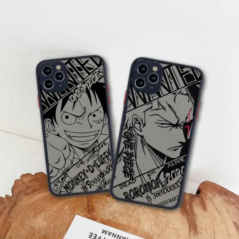 ONE PIECE Luffy Roronoa Zoro Sanji Phone Case For iphone 13 12 11 Pro Max Mini XS 8 7 Plus X SE 2020 XR Matte Transparent Cover
ONE PIECE Luffy Roronoa Zoro Sanji Phone Case For iphone 13 12 11 Pro Max Mini XS 8 7 Plus X SE 2020 XR Matte Transparent Cover