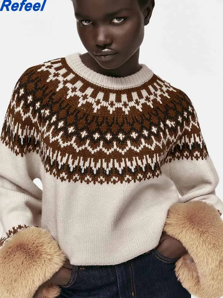 Sweater Women Long Sleeve Crew Neck Cozy Knit Jumper Autumn Winter Warm Sweaters
Sweater Women Long Sleeve Crew Neck Cozy Knit Jumper Autumn Winter Warm Sweaters