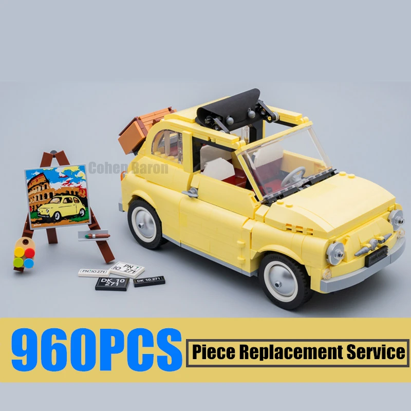 FIT 10271 960PCS Camper Car City FIATED Series Model 500 Building Blocks Bricks Children Kids Gift Toys
FIT 10271 960PCS Camper Car City FIATED Series Model 500 Building Blocks Bricks Children Kids Gift Toys