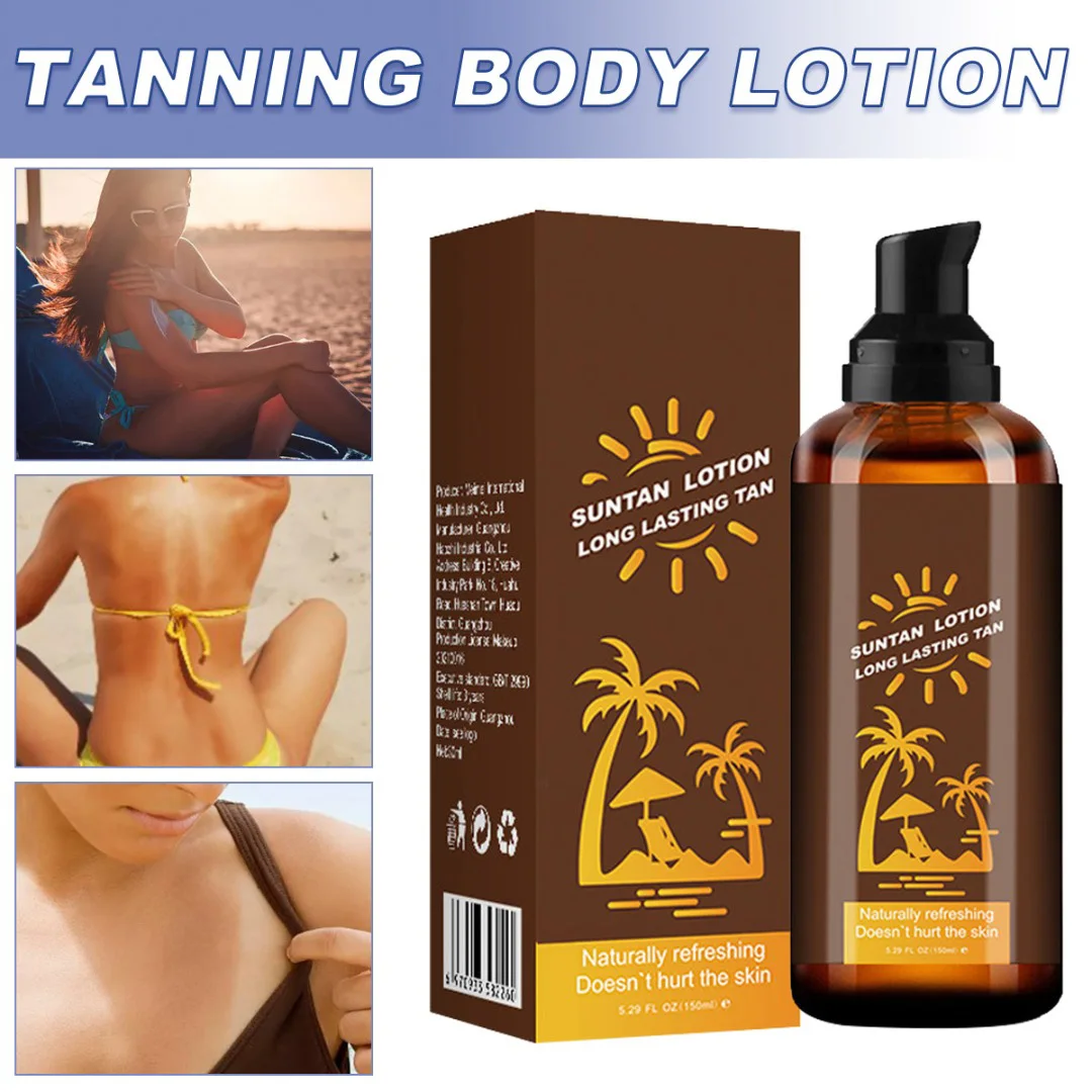 1 Pc 150ml Natural Self Tanning Lotion Long Lasting Outdoor Summer Beach Bronze Body Tanning Cream For Women Men Beauty
1 Pc 150ml Natural Self Tanning Lotion Long Lasting Outdoor Summer Beach Bronze Body Tanning Cream For Women Men Beauty