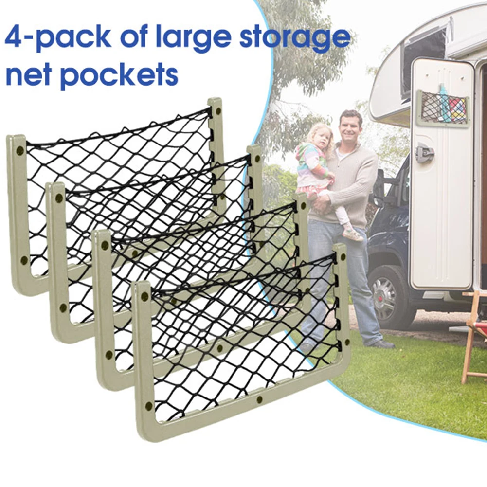 1pc Storage Net Bags Beige Car Storage Net Bags High Quality Nylon Car Interior Accessories Elastic String Net
1pc Storage Net Bags Beige Car Storage Net Bags High Quality Nylon Car Interior Accessories Elastic String Net