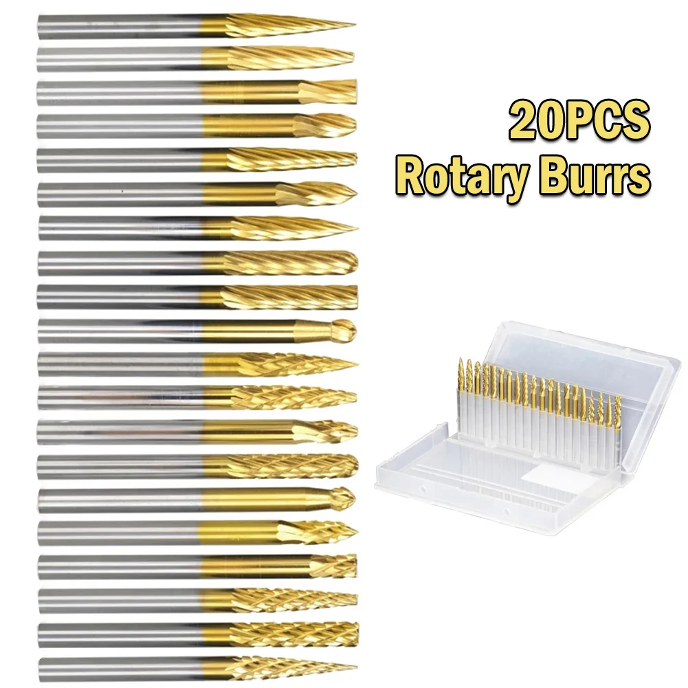 20Pcs Rotary Burrs File Tungsten 3x3mm Grinding Head Ball Carbide Polishing Cutting Carving Metal Steel Stone Woodworking Tool
20Pcs Rotary Burrs File Tungsten 3x3mm Grinding Head Ball Carbide Polishing Cutting Carving Metal Steel Stone Woodworking Tool