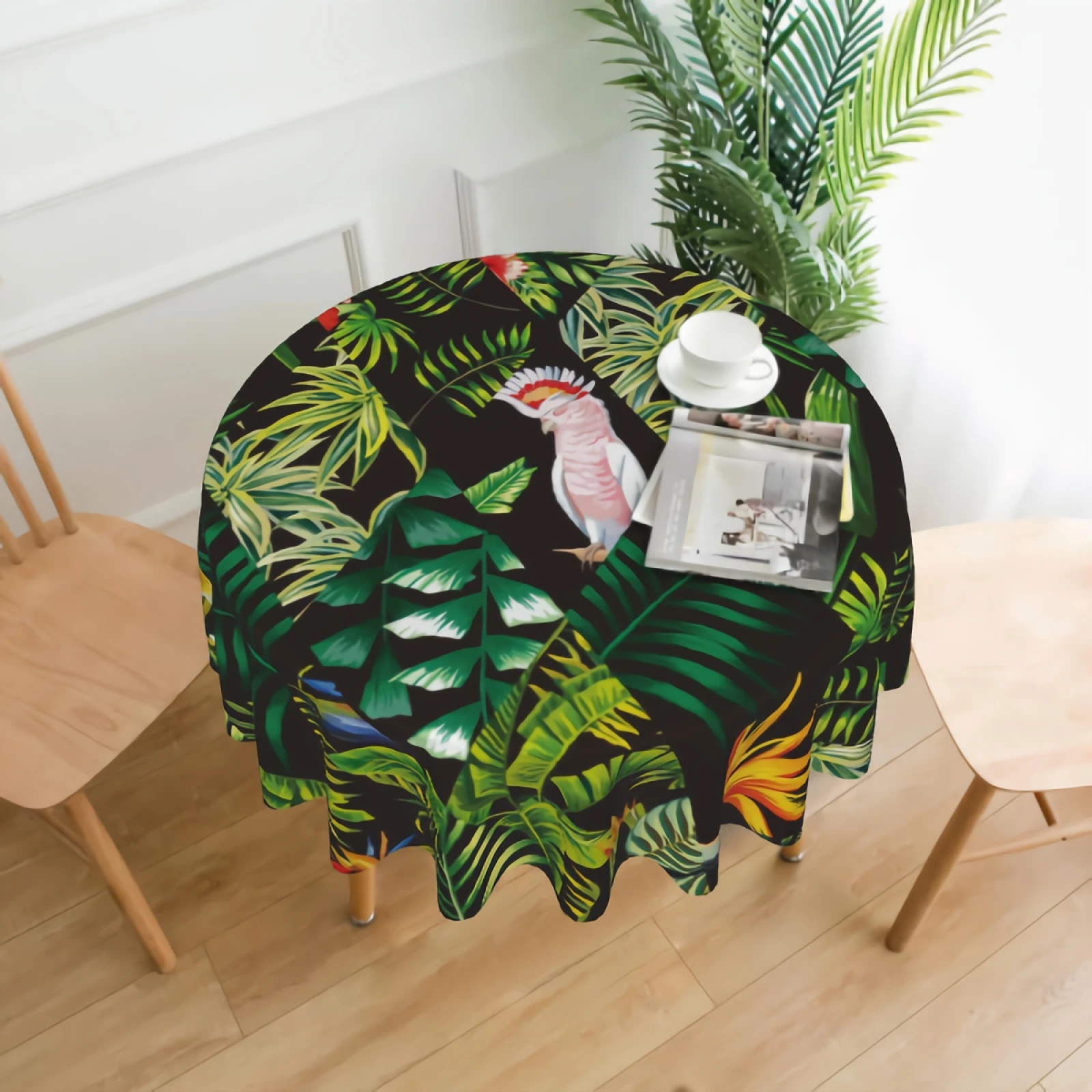Colorful Parrots And Flamingo Birds Round Tablecloths Circular Table Cover Cloths for Holiday Kitchen Party Picnic Dining
Colorful Parrots And Flamingo Birds Round Tablecloths Circular Table Cover Cloths for Holiday Kitchen Party Picnic Dining