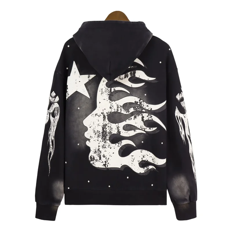 Black Washed Hellstar Men Hooded Pullovers Women Oversized Casual Pure Cotton Logo Print Hoodie
Black Washed Hellstar Men Hooded Pullovers Women Oversized Casual Pure Cotton Logo Print Hoodie