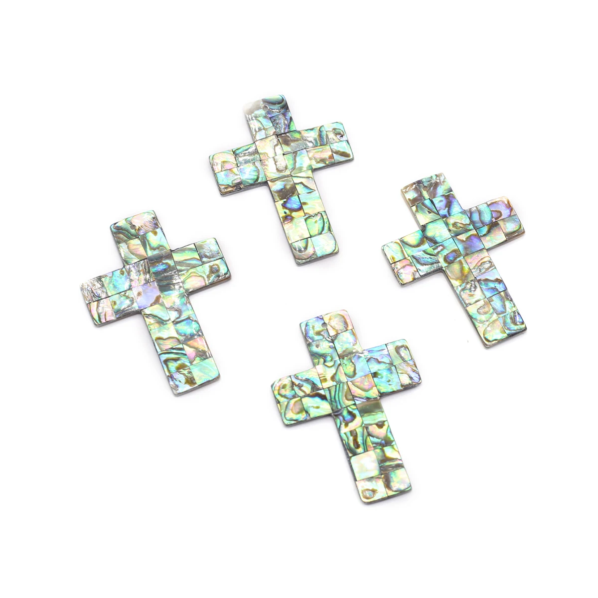 

Natural Abalone Scallops Shell Splicing Cross Shape Pendant Exquisite Charms for Jewelry Making Diy Necklace Earring Accessories