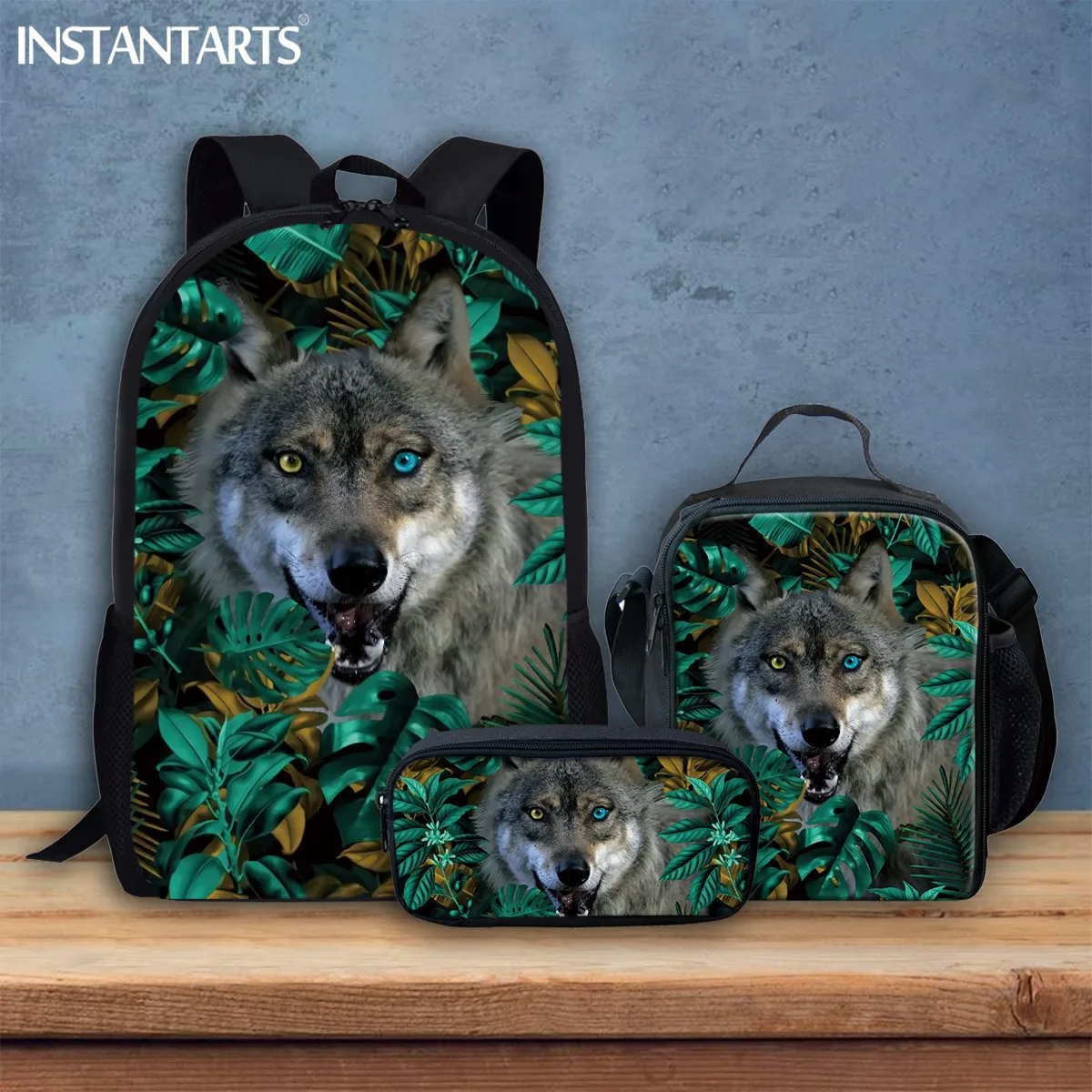 INSTANTARTS The Wolf of the Jungle Printed Laptop Backpacks High Schoolbag Boys Shoulder Student Travel Bag Business Backpack
INSTANTARTS The Wolf of the Jungle Printed Laptop Backpacks High Schoolbag Boys Shoulder Student Travel Bag Business Backpack