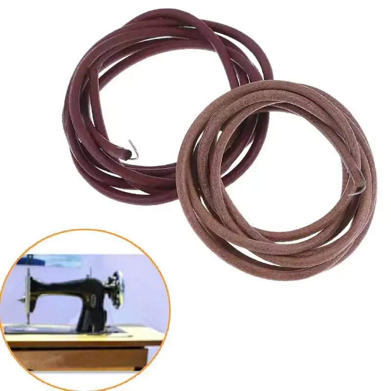 

72" 183cm Leather Belt Treadle Parts With Hook For Singer Sewing Machine 3/16" 5mm Household Home Old Sewing Machines Accessory