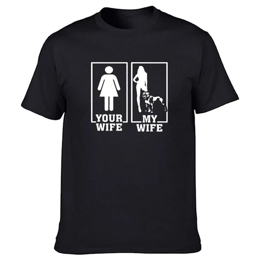 Funny My Wife Is A Pitbull Pit Bull Dog Lover T Shirts Graphic Cotton Streetwear Short Sleeve Harajuku T-shirt Men
Funny My Wife Is A Pitbull Pit Bull Dog Lover T Shirts Graphic Cotton Streetwear Short Sleeve Harajuku T-shirt Men
