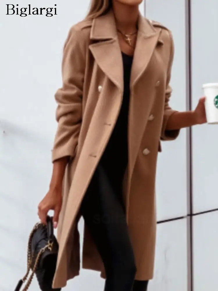 Autumn Woolen Midi Coat Women Long Sleeve Modis Split Solid Casual Ladies Coats Loose Woman Coat 2023 Manteau Femme
Autumn Woolen Midi Coat Women Long Sleeve Modis Split Solid Casual Ladies Coats Loose Woman Coat 2023 Manteau Femme