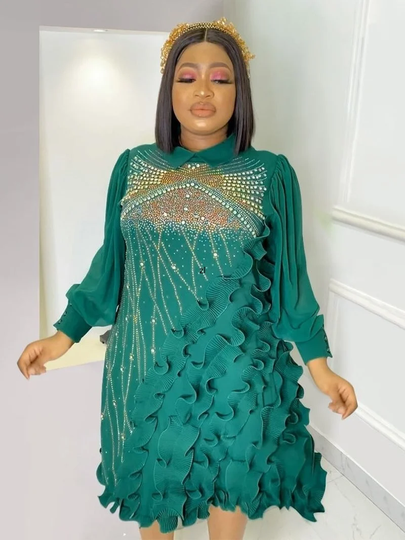 Plus Size Summer African Party Dresses for Women Traditional Dashiki Africa Clothing Diamond Ankara Wedding Evening Gown 2022
Plus Size Summer African Party Dresses for Women Traditional Dashiki Africa Clothing Diamond Ankara Wedding Evening Gown 2022