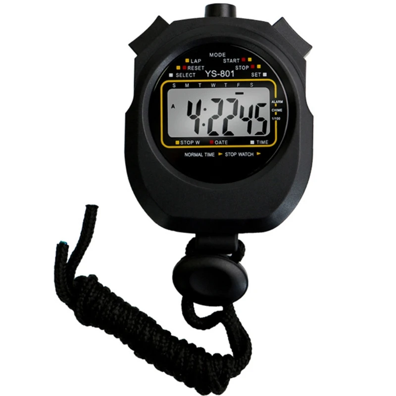 Digital Sports Stopwatch Timer with Calendar 12/24 Hour Clock Alarm Lanyard Large LCD Display Timer Kids Family
Digital Sports Stopwatch Timer with Calendar 12/24 Hour Clock Alarm Lanyard Large LCD Display Timer Kids Family