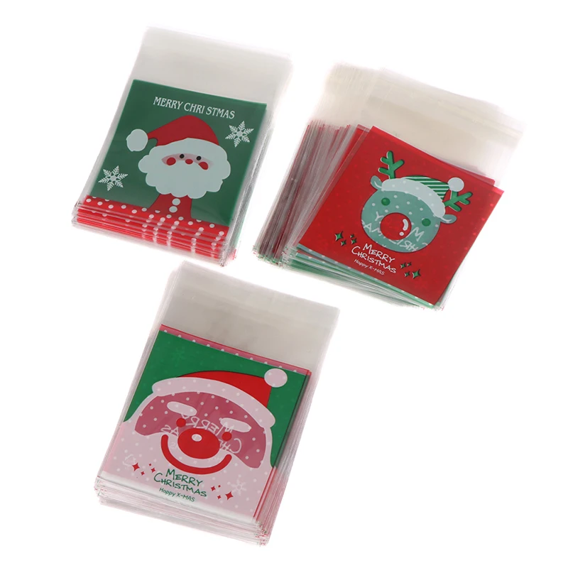 100pcs/set Cookie Gift Bags Christmas Santa Claus Snowman Snacks Cookie Plastic Packaging Bags Party Wedding Candy Bag
100pcs/set Cookie Gift Bags Christmas Santa Claus Snowman Snacks Cookie Plastic Packaging Bags Party Wedding Candy Bag