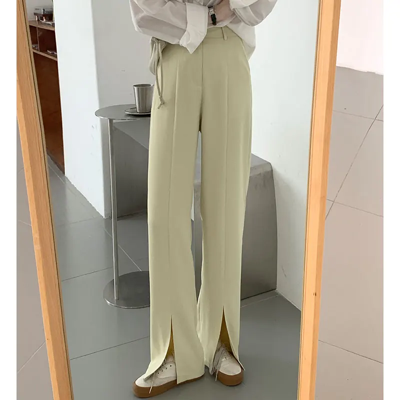 Korean Fashion Summer Suit Pants High Waist Split Loose Straight Pant Women Vintage Pantalon Pour Femme 2022 Casual Trousers
Korean Fashion Summer Suit Pants High Waist Split Loose Straight Pant Women Vintage Pantalon Pour Femme 2022 Casual Trousers