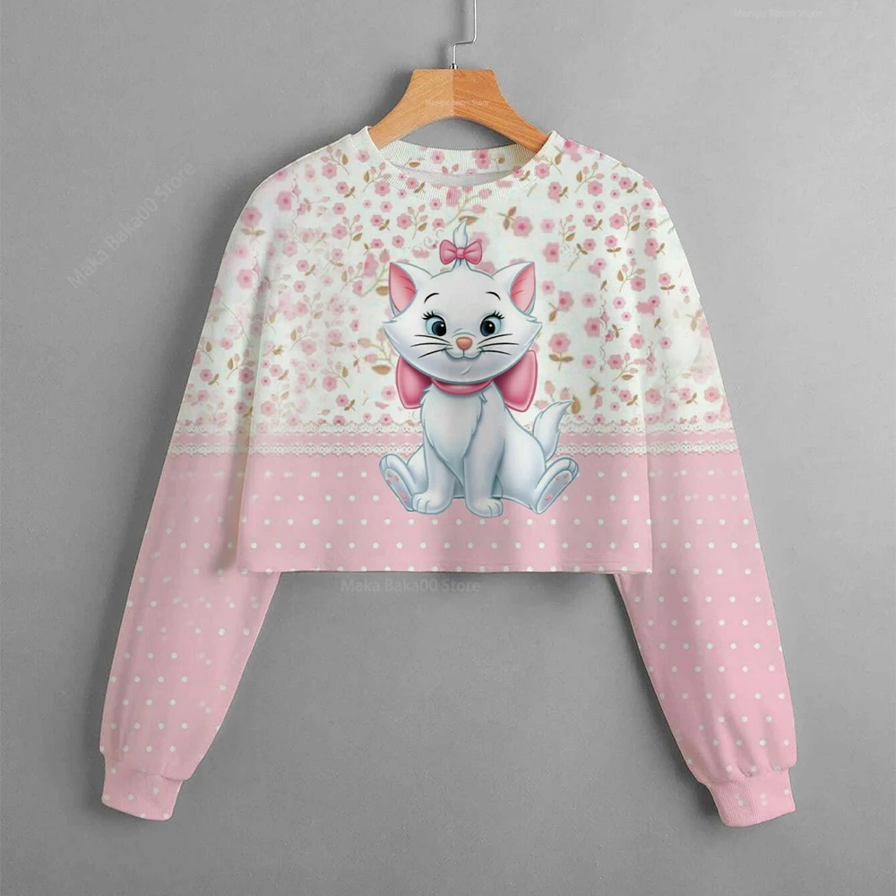Disney Mary cat spring and autumn sweatshirt children's clothing cartoon cute street round neck top short sweater pullover toddl
Disney Mary cat spring and autumn sweatshirt children's clothing cartoon cute street round neck top short sweater pullover toddl