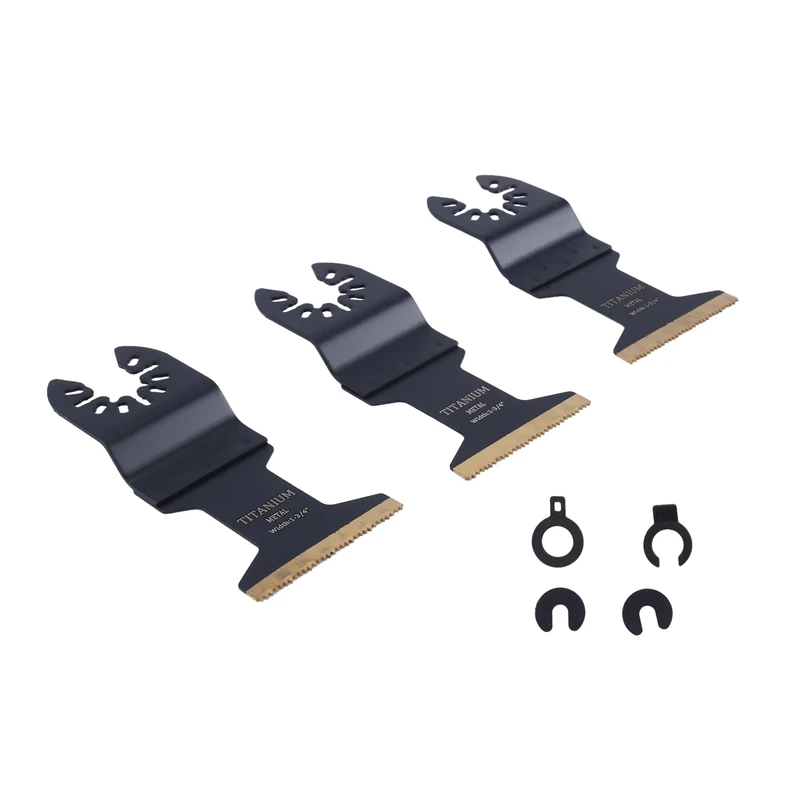 3Pcs Oscillating Multitool Blade Metal Set Titanium Multi-Tool Accessories For Wood Furniture Components
3Pcs Oscillating Multitool Blade Metal Set Titanium Multi-Tool Accessories For Wood Furniture Components