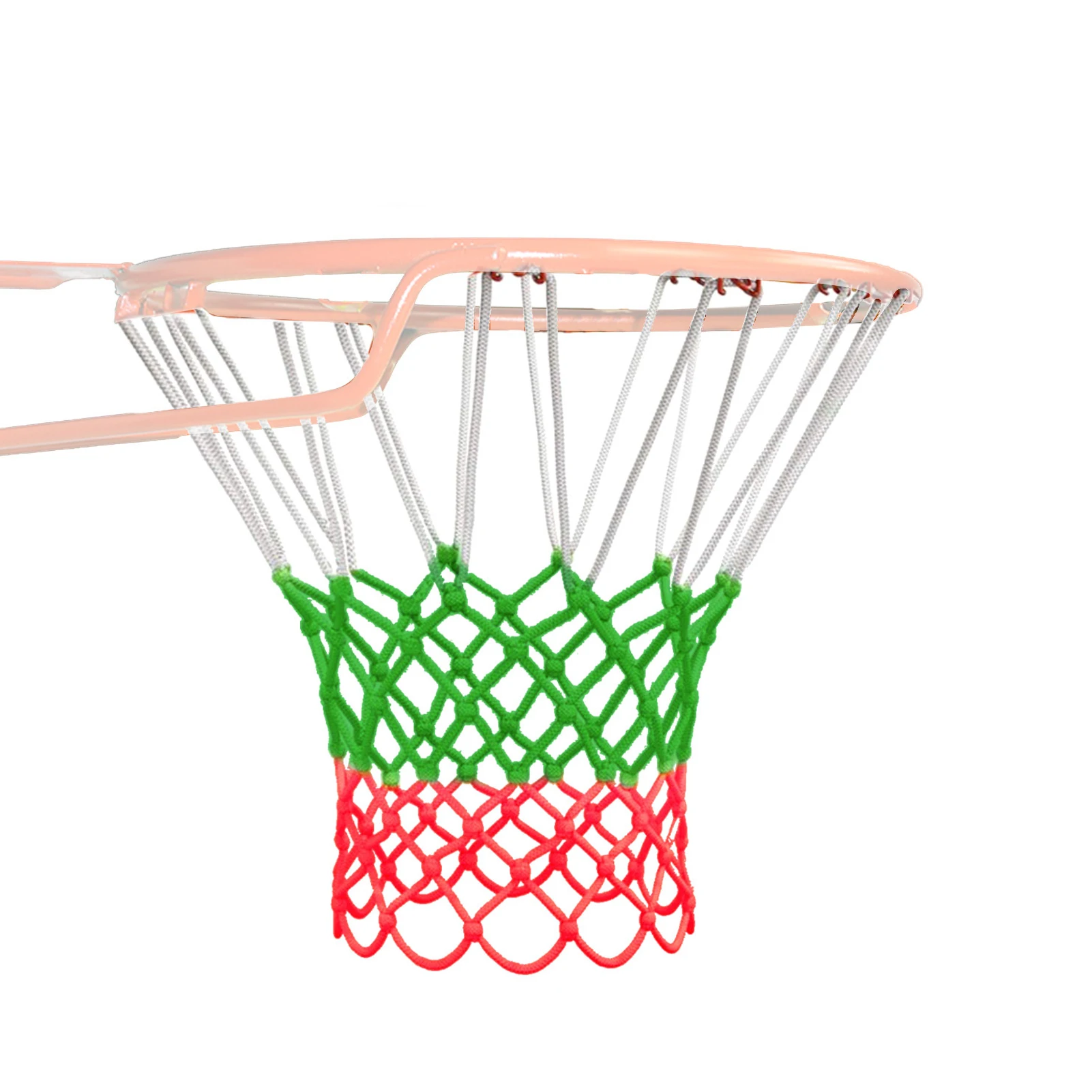 Standard Basketball Net Durable Nylon Polyester Thick Thread Three Color Universal Basketball Net Mesh Replacement
Standard Basketball Net Durable Nylon Polyester Thick Thread Three Color Universal Basketball Net Mesh Replacement