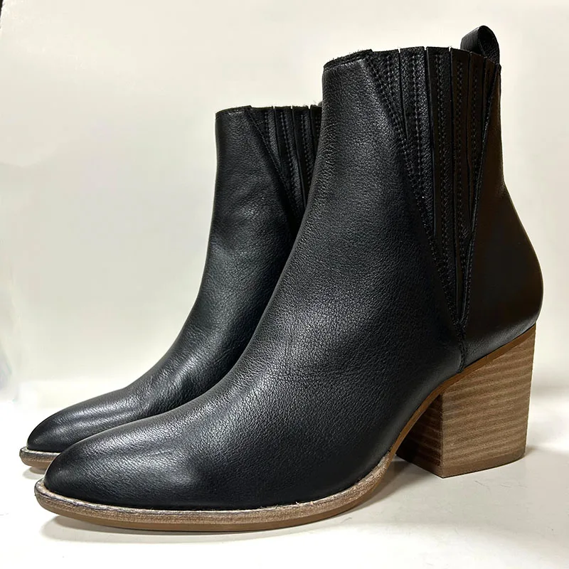 2023 New Simple Cover Elastic Leather Ankle Boots Venner Middle Heels Women Gladiator Elastic Slip On Female Spring Short Boots
2023 New Simple Cover Elastic Leather Ankle Boots Venner Middle Heels Women Gladiator Elastic Slip On Female Spring Short Boots
