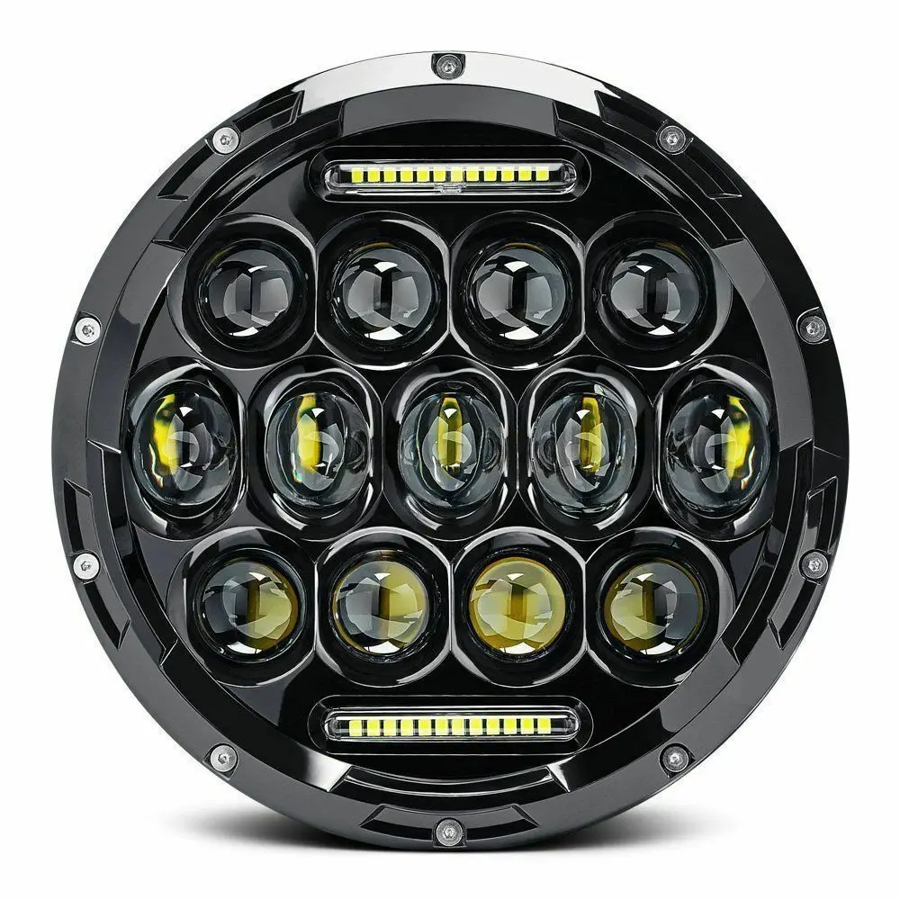 DRL 7-дюймовый круглый дальний и ближний свет 75 Вт светодиодная фара Янтарный Белый сигнал поворота DRL для внедорожника
DRL 7-дюймовый круглый дальний и ближний свет 75 Вт светодиодная фара Янтарный Белый сигнал поворота DRL для внедорожника