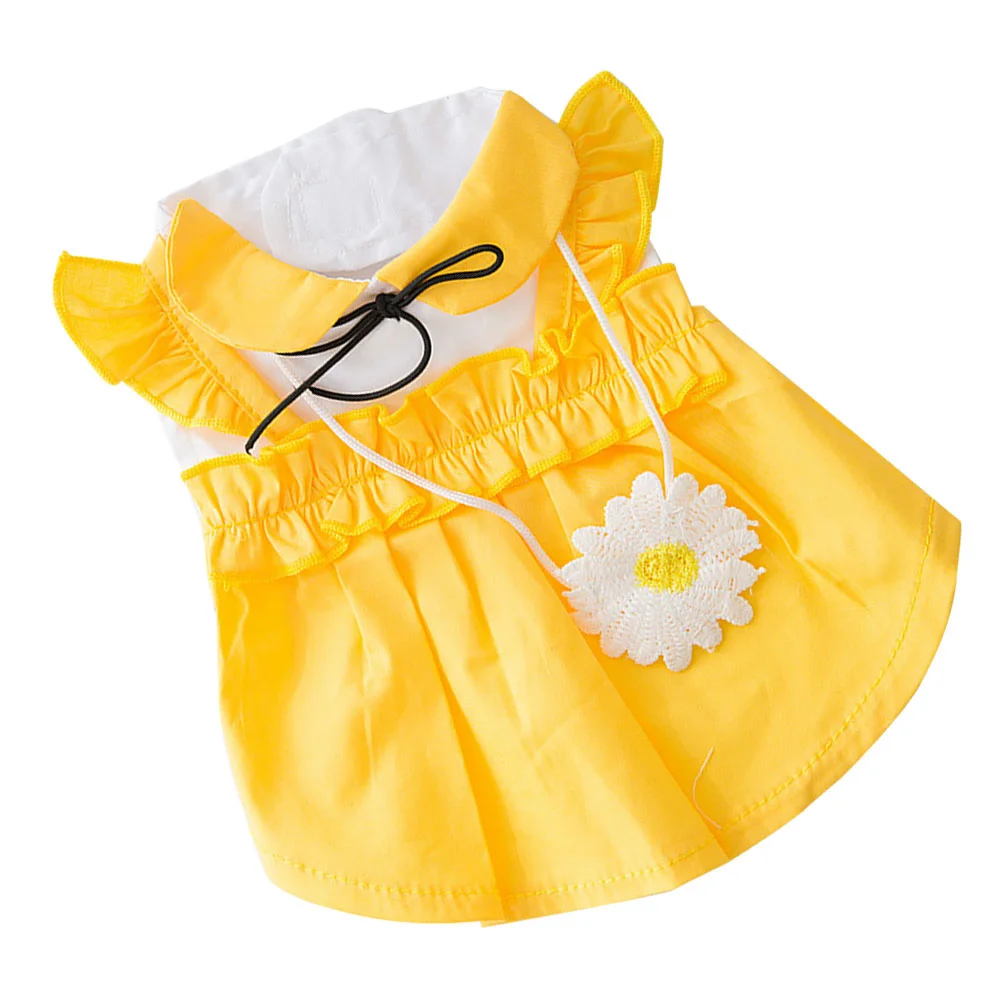 Delicate Holiday Puppy Dress Dog Summer Dress Adorable Pet Skirt Costume (Yellow) 
Delicate Holiday Puppy Dress Dog Summer Dress Adorable Pet Skirt Costume (Yellow)
