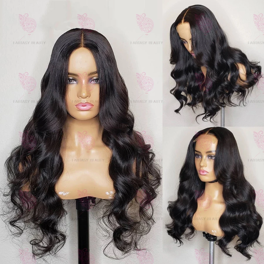 Natural Color Body Wave Synthetic Hair Wig Middle Part 13x4 Lace Front Wig with Baby Hair Pre Plucked Heat Resistant Fiber
Natural Color Body Wave Synthetic Hair Wig Middle Part 13x4 Lace Front Wig with Baby Hair Pre Plucked Heat Resistant Fiber