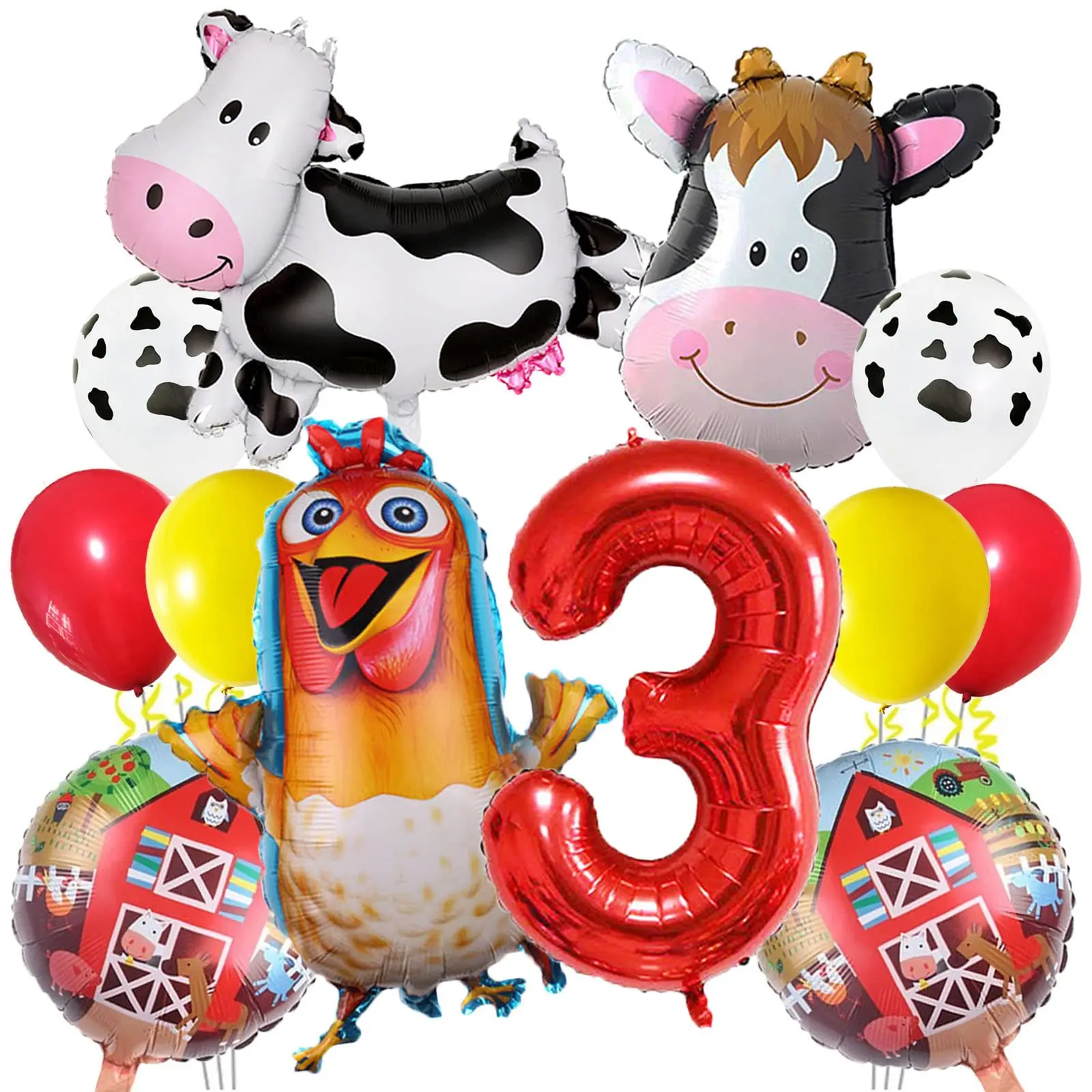 12PCS Farm Animal Birthday Party Decorations Animals Balloons Kid 3rd Birthday Baby Shower Cow Farm Animals Theme Party Supplies
12PCS Farm Animal Birthday Party Decorations Animals Balloons Kid 3rd Birthday Baby Shower Cow Farm Animals Theme Party Supplies