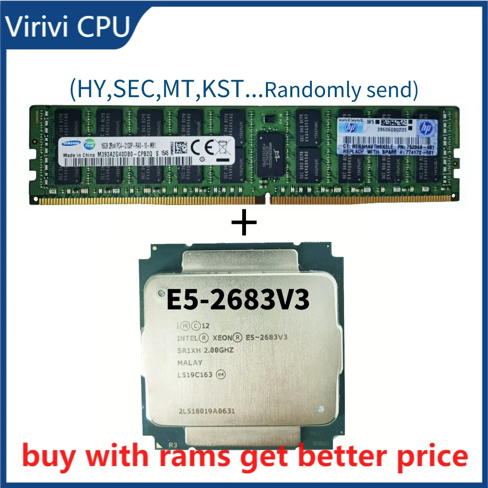 Серверная оперативная Память DDR4 16G, 2133 МГц, с процессором E5 2683 V3 SR1XH 2,0 ГГц, 14 ядер, 35мб, стандартный процессор E5 2683V3, ЦП 
Серверная оперативная Память DDR4 16G, 2133 МГц, с процессором E5 2683 V3 SR1XH 2,0 ГГц, 14 ядер, 35мб, стандартный процессор E5 2683V3, ЦП