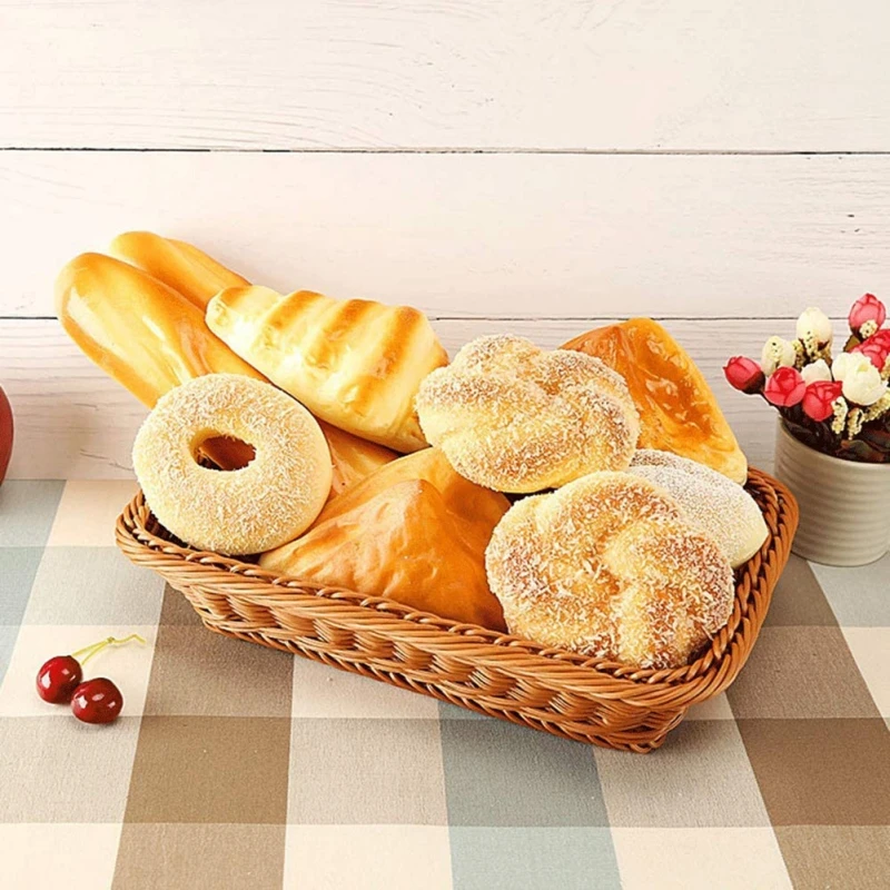 Japanese Style Imitation Rattan Woven Basket Bread Tray Serving For Food Fruit Vegetables Tabletop kitchen Storage
Japanese Style Imitation Rattan Woven Basket Bread Tray Serving For Food Fruit Vegetables Tabletop kitchen Storage