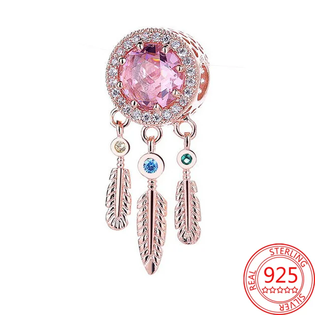 New 925 Sterling Silver Sparkling Pink Dream Catcher Charm Fit Original Pandora 925 Bracelet Beads for Women Fine Jewelry Gift
New 925 Sterling Silver Sparkling Pink Dream Catcher Charm Fit Original Pandora 925 Bracelet Beads for Women Fine Jewelry Gift