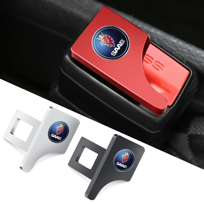 

Автомобильные логотипы, пряжки ремня безопасности, задняя крышка для защиты от сиденья SAAB SCANIA 9-3 93 9-5 9 3 9000 9 5, аксессуары с эмблемой
