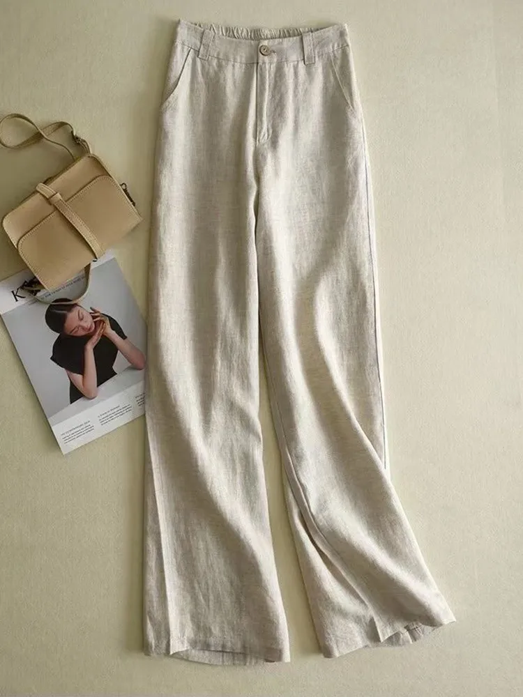 High Waist Casual Pants Women New Arrival 2022 Spring Vintage Style Solid Color Loose Cotton Linen Female Straight Trousers D321
High Waist Casual Pants Women New Arrival 2022 Spring Vintage Style Solid Color Loose Cotton Linen Female Straight Trousers D321