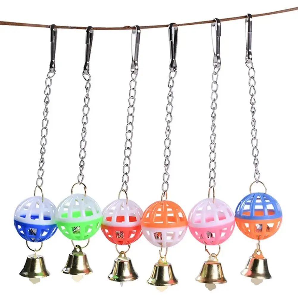 Cute Parrot Birds Toy Two-Color Bell Sounding Hanging Swing Ball Rattle For Climbing Biting Chewing Pet Supplies (Random Color)
Cute Parrot Birds Toy Two-Color Bell Sounding Hanging Swing Ball Rattle For Climbing Biting Chewing Pet Supplies (Random Color)