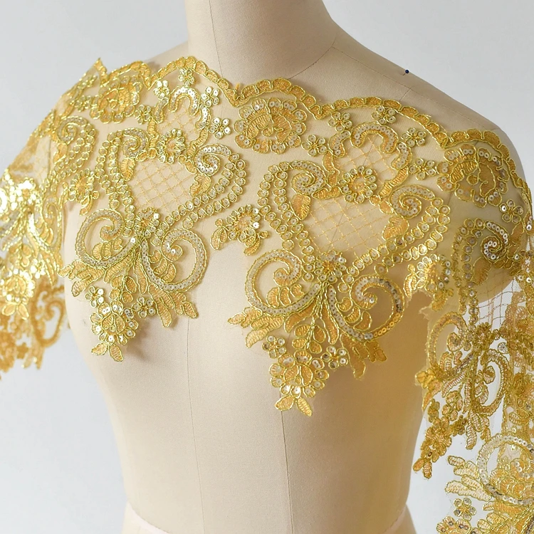3yard/lot New Lace Fabric Accessories Wedding Dress Veil Headdress DIY Handmade Jewelry Car Bone Flower Sequins Lace Trim RS460
3yard/lot New Lace Fabric Accessories Wedding Dress Veil Headdress DIY Handmade Jewelry Car Bone Flower Sequins Lace Trim RS460