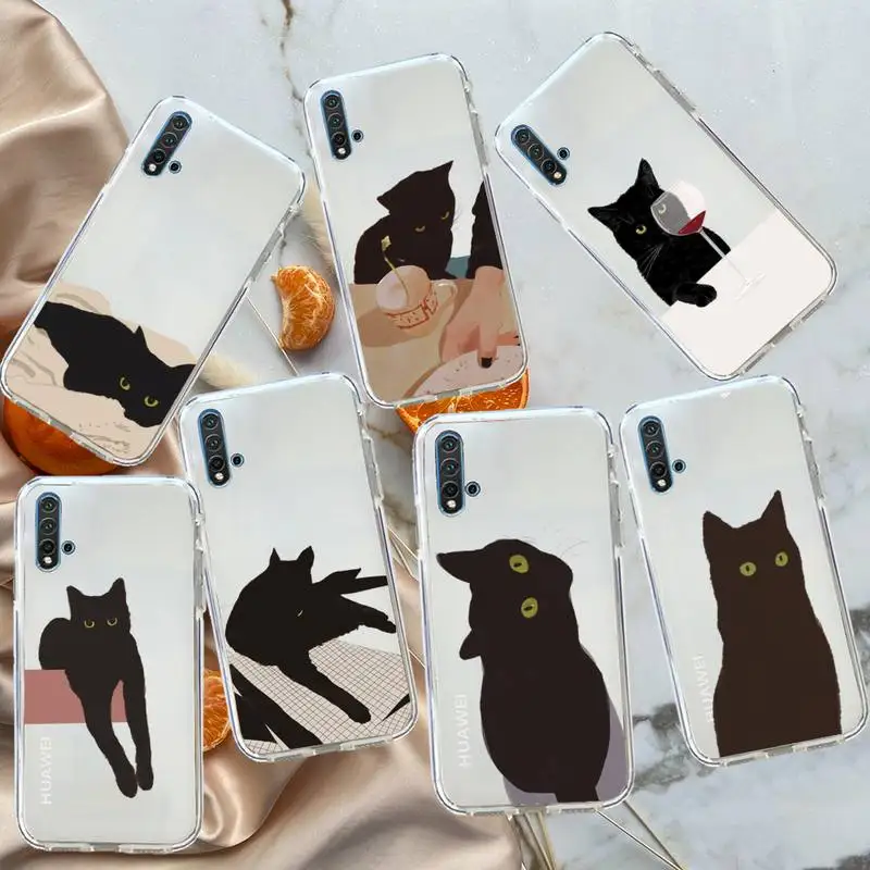 Cute Cartoon Black Cats iPhone Case Transparent for Huawei honor P mate Y 20 30 40 10 8 5 6 7 9 i x c pro lite prime smart
Cute Cartoon Black Cats iPhone Case Transparent for Huawei honor P mate Y 20 30 40 10 8 5 6 7 9 i x c pro lite prime smart