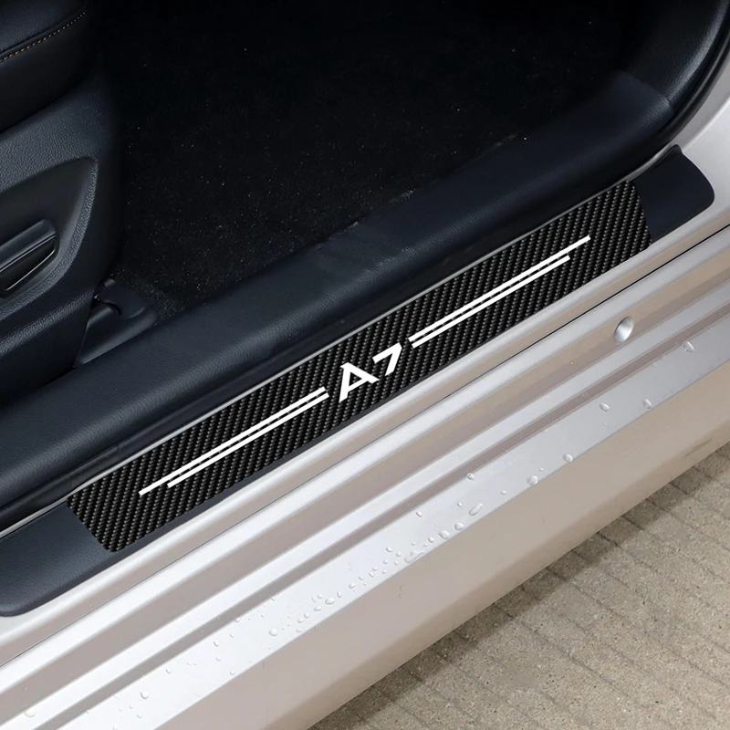 Car Door Sill Protector Carbon Fiber Decals For Audi A7 Car Scuff Plate Anti Scratch Decoration Waterproof Sticker Car Styling
Car Door Sill Protector Carbon Fiber Decals For Audi A7 Car Scuff Plate Anti Scratch Decoration Waterproof Sticker Car Styling