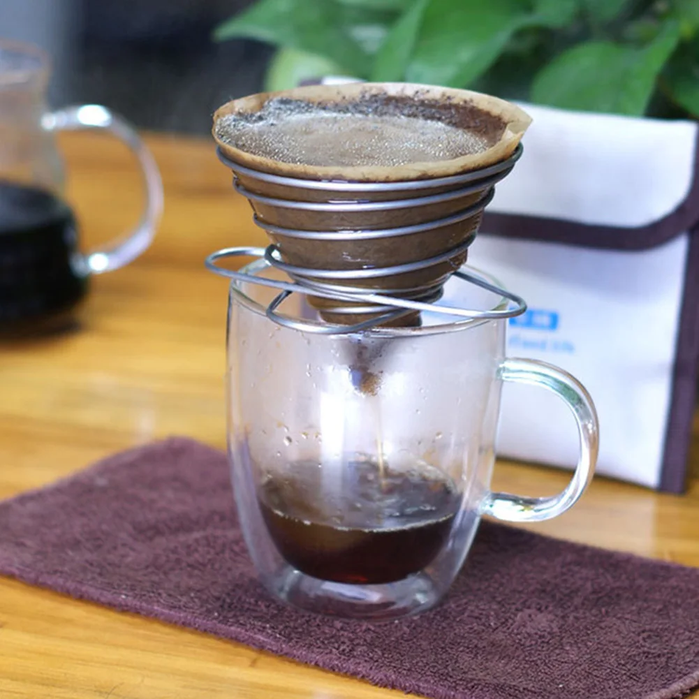 Travel Dripper Camping Kitchen Tools Home Coffee Filter Holder Pour Over Reusable Universal Collapsible Office Stainless Steel
Travel Dripper Camping Kitchen Tools Home Coffee Filter Holder Pour Over Reusable Universal Collapsible Office Stainless Steel
