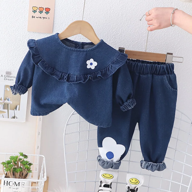 Spring Autumn Kids Clothes for Baby Girl 1 to 5T Lovely Cowboy Long Sleeve T-shirts Tops and Pants Two Piece Girls Infant Outfit
Spring Autumn Kids Clothes for Baby Girl 1 to 5T Lovely Cowboy Long Sleeve T-shirts Tops and Pants Two Piece Girls Infant Outfit