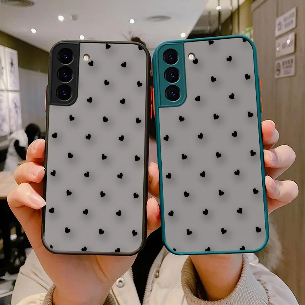 Cute Love Heart Funda Matte Case For Samsung S22 S21 S20 S10 S10E S9 S8 Note 20 10 9 8 Plus Lite Ultra 5G Clear Capa Case Coque
Cute Love Heart Funda Matte Case For Samsung S22 S21 S20 S10 S10E S9 S8 Note 20 10 9 8 Plus Lite Ultra 5G Clear Capa Case Coque