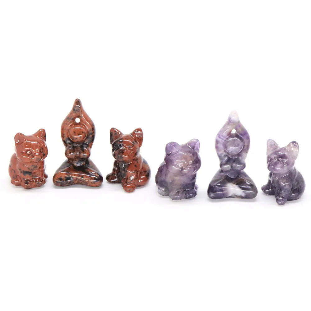 1.2" Dog And Cat Guarding Yoga Goddess Natural Gem Healing Crystal Stone Figurine Bedroom Meditation Crafts Home Decoration Gift
1.2" Dog And Cat Guarding Yoga Goddess Natural Gem Healing Crystal Stone Figurine Bedroom Meditation Crafts Home Decoration Gift