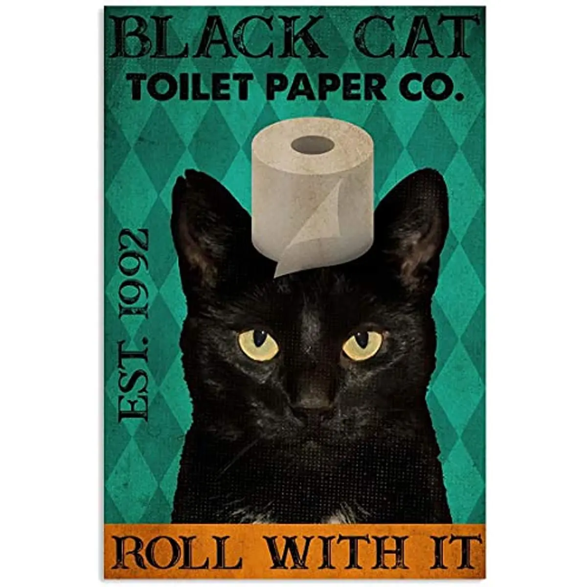 Retro Metal Tin Sign,Black Cat Toilet Paper Co, Garden Decoration Farmhouse Decorative Wall Art Decor Coffee Bar Signs 8X12Inch
Retro Metal Tin Sign,Black Cat Toilet Paper Co, Garden Decoration Farmhouse Decorative Wall Art Decor Coffee Bar Signs 8X12Inch