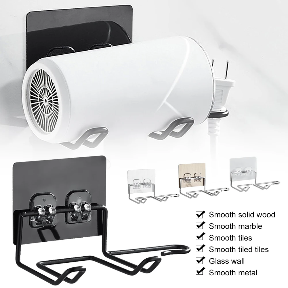 Wall Mounted Hair Dryer Stand Hair Straightener Dryer Holder Storage Stainless Steel Hair Dryer Holder Rack For Bathroom Shelf
Wall Mounted Hair Dryer Stand Hair Straightener Dryer Holder Storage Stainless Steel Hair Dryer Holder Rack For Bathroom Shelf