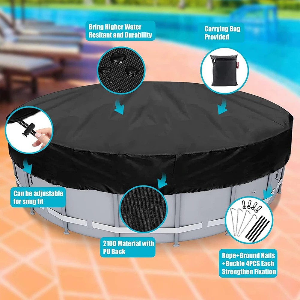 Round Swimming Pool Cover Waterproof Dustproof Mat Pool For 120cm Swimming Pool Wear-resistant Outdoor Sport Appliance
Round Swimming Pool Cover Waterproof Dustproof Mat Pool For 120cm Swimming Pool Wear-resistant Outdoor Sport Appliance
