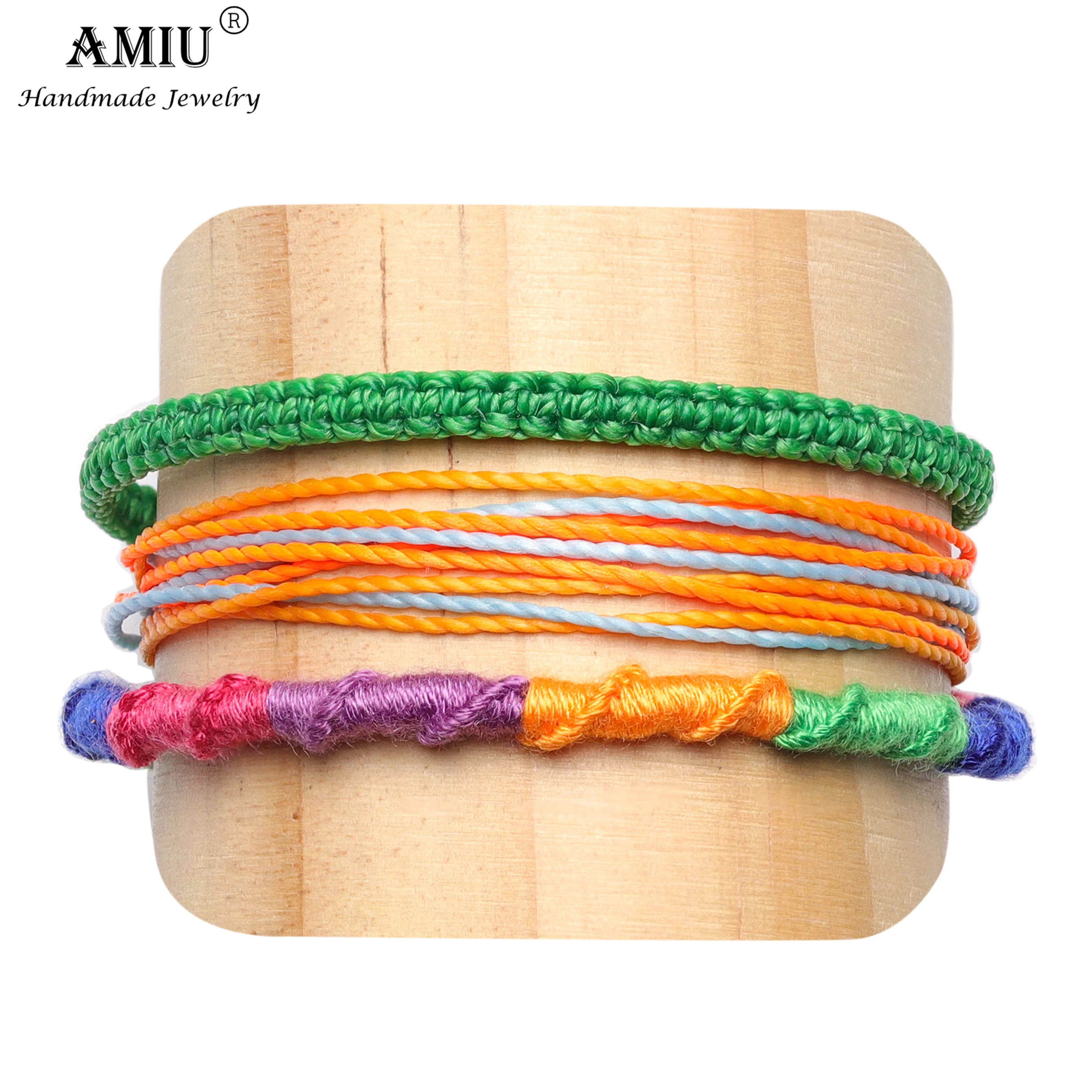 AMIU Cotton Colorful Braid Rope Boho Friendship Waxed Thread Cord Bracelets Set For Women And Men Couple Jewelry
AMIU Cotton Colorful Braid Rope Boho Friendship Waxed Thread Cord Bracelets Set For Women And Men Couple Jewelry