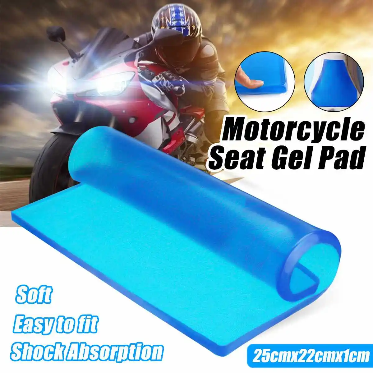 25*22*1CM Motorcycle Seat Gel Pad Shock Absorption Mat Motorbike Scooter Comfort Soft Cooling Cushion Moto Modified Seat Pads
25*22*1CM Motorcycle Seat Gel Pad Shock Absorption Mat Motorbike Scooter Comfort Soft Cooling Cushion Moto Modified Seat Pads