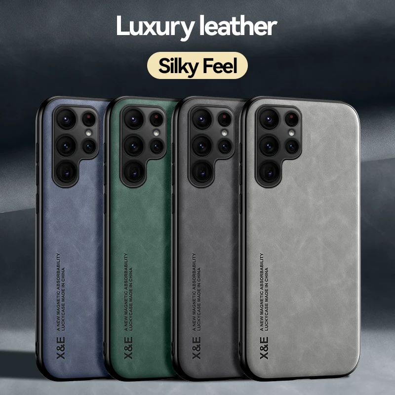 Luxury Leather Silky Feel Phone Case For Samsung S22 S21 S20 FE Ultra S10 S10E S9 S8 Plus Car Magnetic Attraction Inside Cover
Luxury Leather Silky Feel Phone Case For Samsung S22 S21 S20 FE Ultra S10 S10E S9 S8 Plus Car Magnetic Attraction Inside Cover